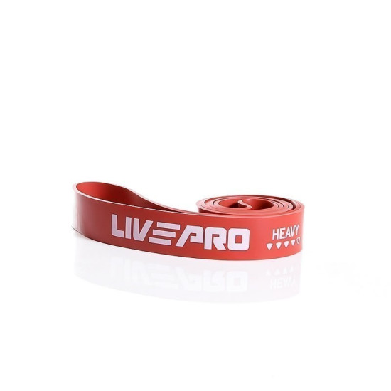 Купити Резинка для фітнеса  LivePro SUPER BAND Heavy Red (22-57kg) у Києві - фото №1